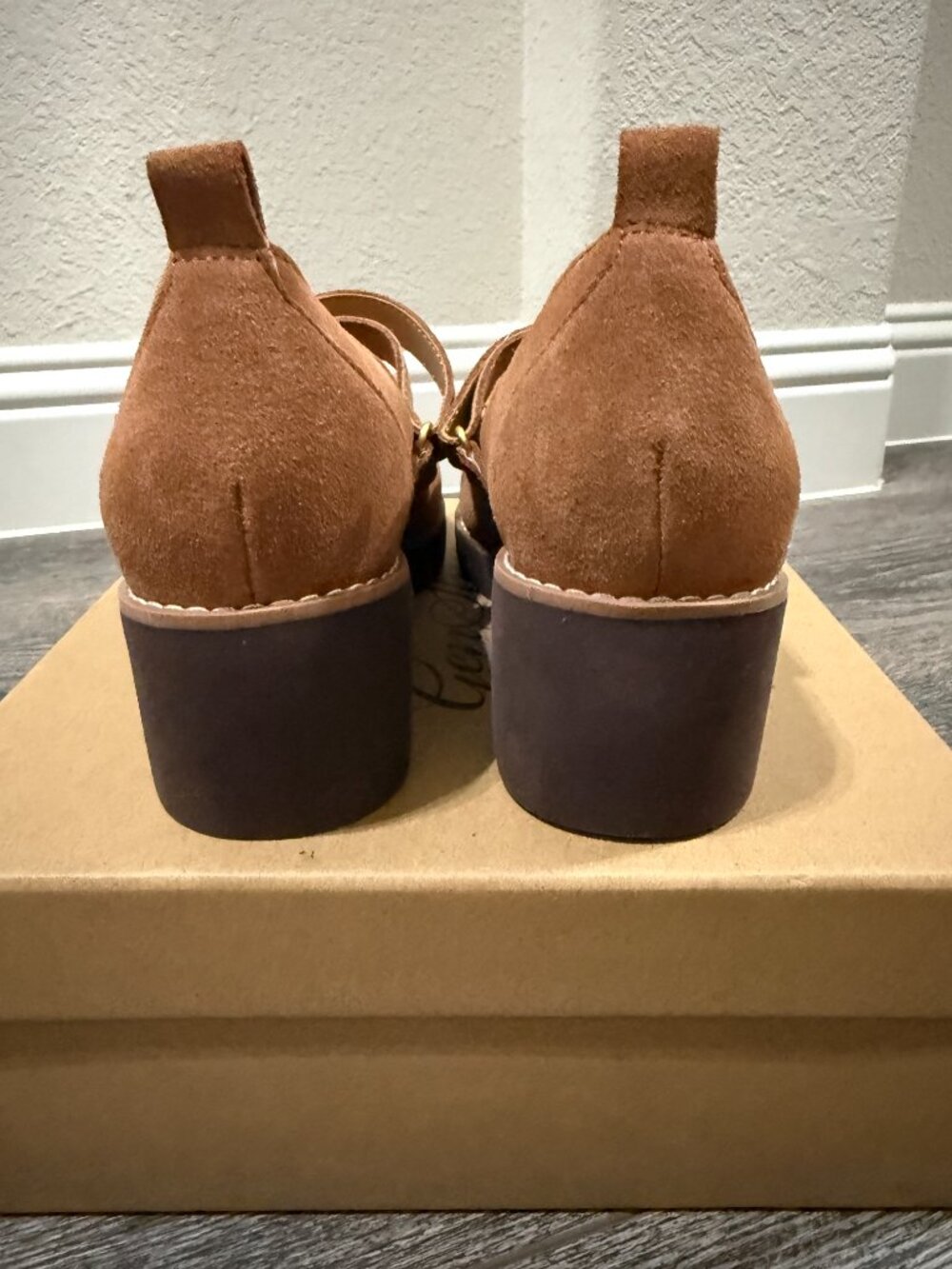 Vionic Alma Mary Jane Wedge Suede Shoes Brown Size 6.5 New - Picture 8 of 10